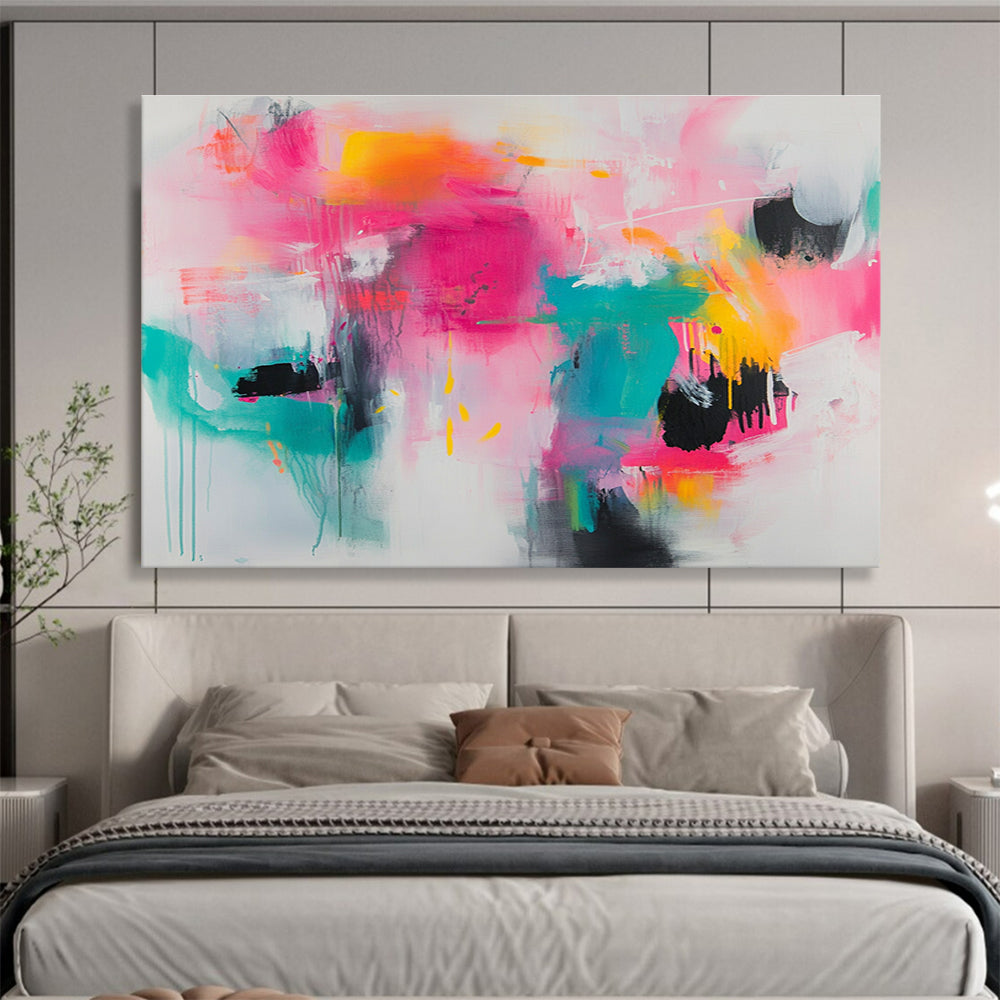 Bright Color Fusion Art for Trendy Bar & Art School SC387