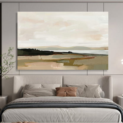 Minimalist Landscape Abstract Art for Scandinavian - Style Dining Areas DLZ2626