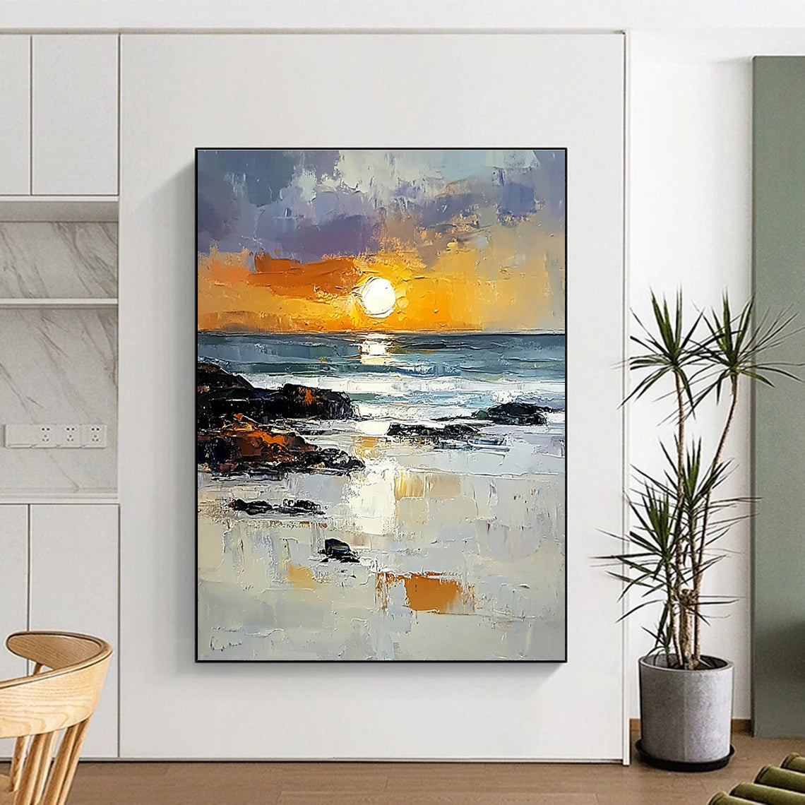 Sunset by the Sea for Romantic Hotel Room & Coastal Art Gallery STSC882