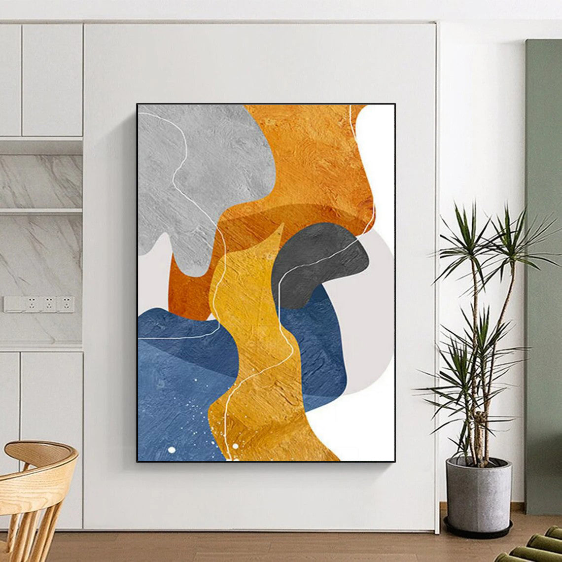 Color - Blocked Abstract Art for Modern Office & Contemporary Living Room DLZ2250