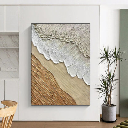 Earth - Toned Layered Art for Rustic Café & Art Gallery Corridor DLZ1033