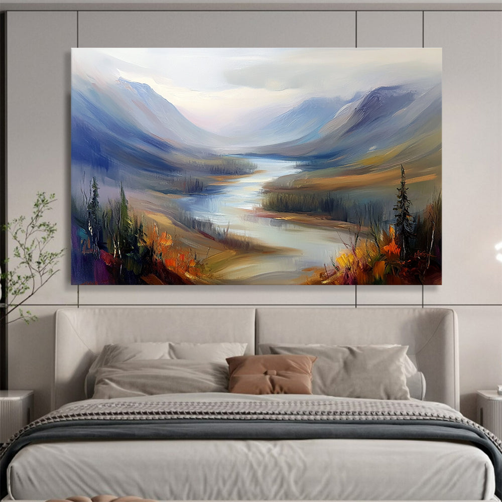 Majestic Mountain Valley Art for Adventure - Themed Lodge & Nature Lover’s Home SC405