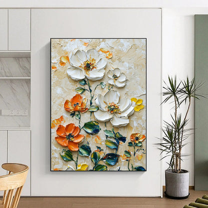 3D Floral Relief Art for Charming Garden Room & High - End Florist Shop DLZ0732