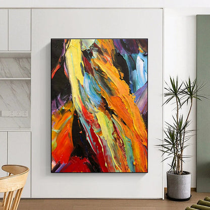 Colorful Abstract Painting for Art Studio & Creative Café DLZ1288
