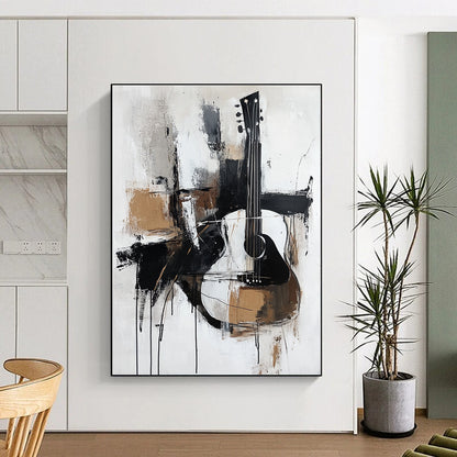 Abstract Guitar Art for Music Studio & Art - Centric Café STSC818