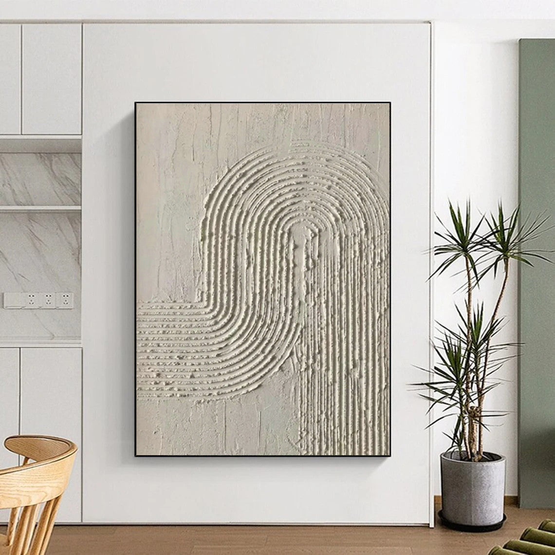 Textured Minimalist Art for Modern Spa & Art - Inspired Home Office DLZ1437