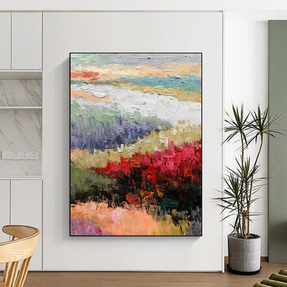 Colorful Landscape Oil Painting for Living Room & Garden Café DLZ1280