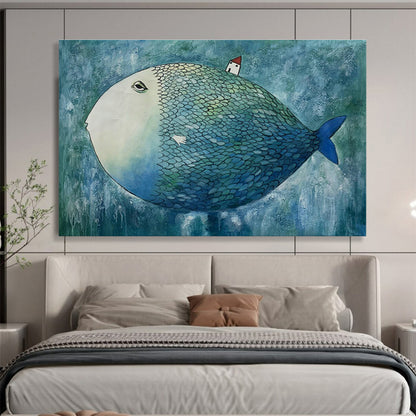Fish - House Creative Art for Whimsical Children’s Bedroom Play Corners DLZ2602