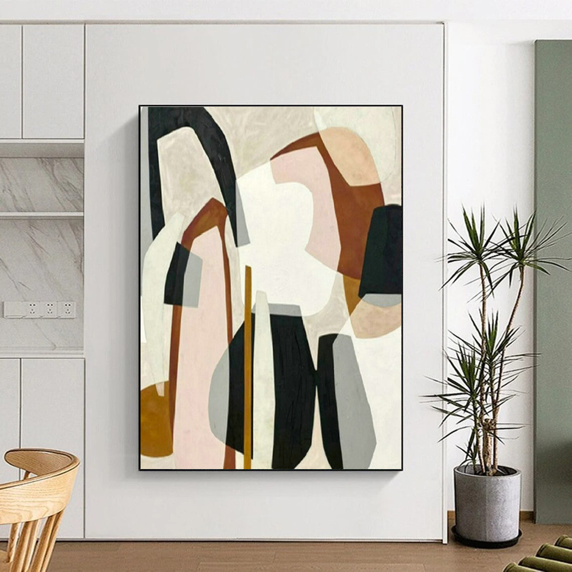 Pastel Geometric Art for Boho - Chic Nursery & Creative Women’s Coworking Space DLZ1515