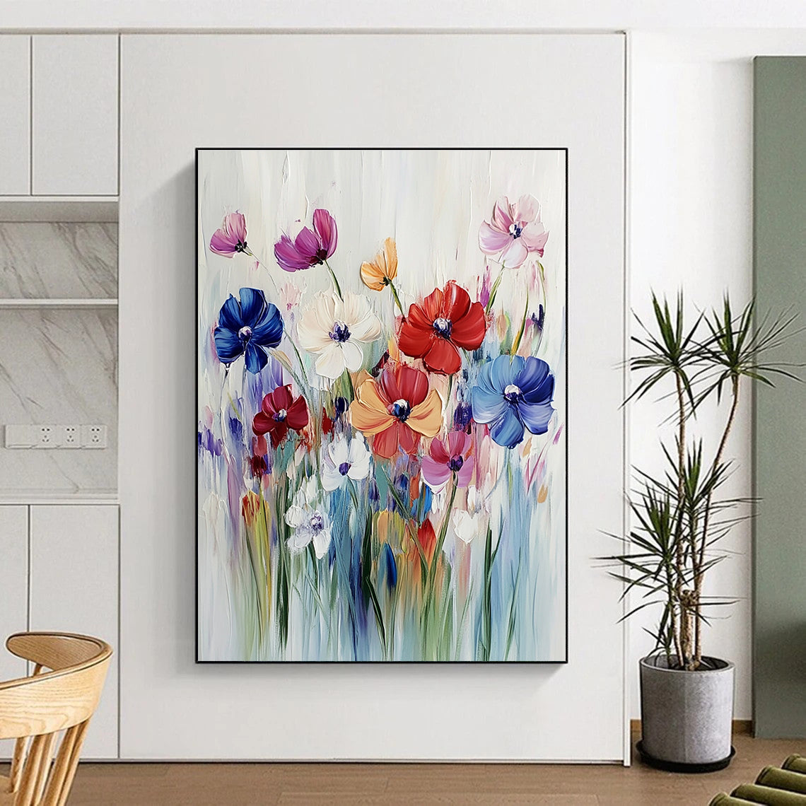 Colorful Flower Bouquet for Bright Sunroom & Cheerful Café STSC993