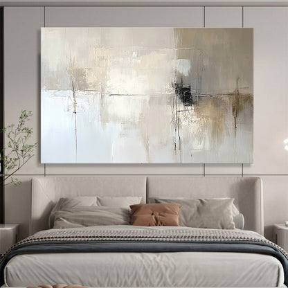 Neutral Abstract Composition Art for Minimalist Living Room & Modern Office Reception SC291