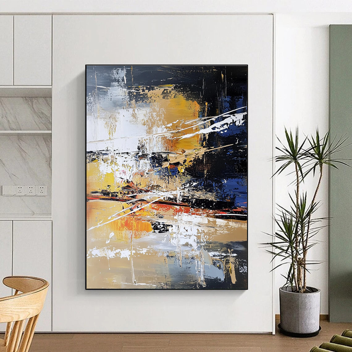 Vibrant Abstract Expressionism for Creative Agency & Urban - Themed Bar STSC766