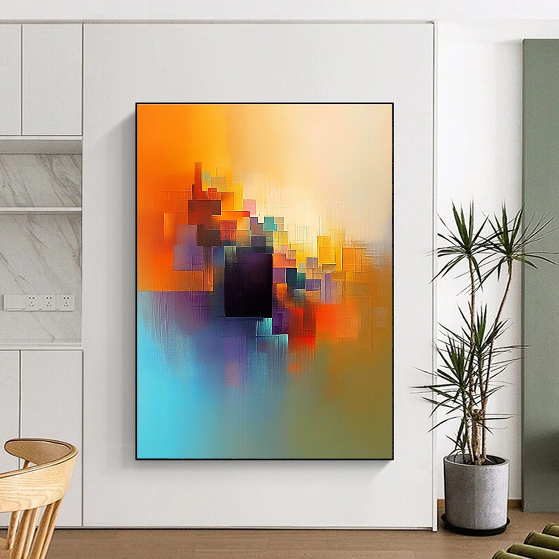 Vibrant Colorful Cubes Art for Creative Studio & Playroom STSC687