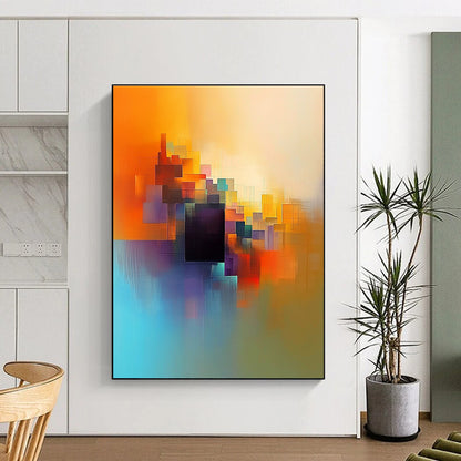 Vibrant Colorful Cubes Art for Creative Studio & Playroom STSC687