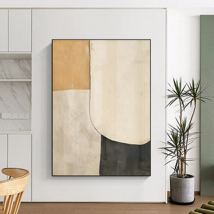 Repeated Geometric Patchwork Abstract Art for Minimalist Bedroom & Modern Art Exhibition DLZ1949