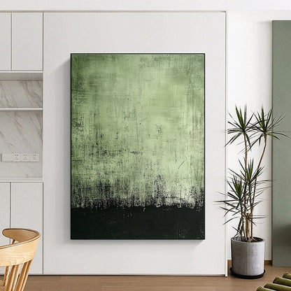Green and Black Textured Abstract for Industrial - Chic Café & Art Gallery Foyer STSC398