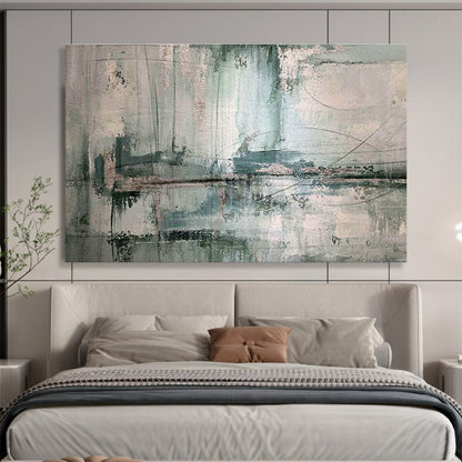Gray - Green Abstract Art for Modern Office Waiting Rooms DLZ2562