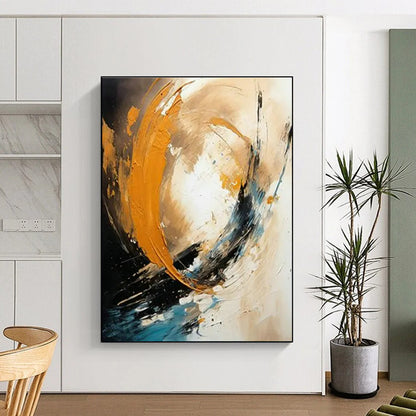 Dynamic Circle Abstract Art for Trendy Café & Art - Lovers’ Studio DLZ1712