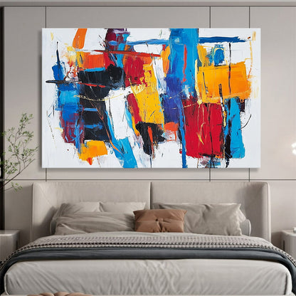 Colorful Abstract Composition Art for Creative Studio & Fashion Showroom SC262