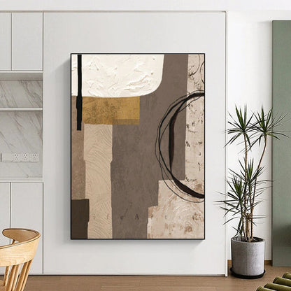 Collage - Style Abstract Art for Artsy Bookstore & Vintage - Inspired Home DLZ2216