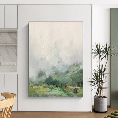 Misty Mountain Landscape Art for Nature - themed Spa & Rustic Cabin DLZ2241