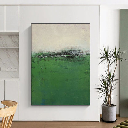 Green Field Abstract Art for Countryside Villa & Nature - Themed Restaurant DLZ1490