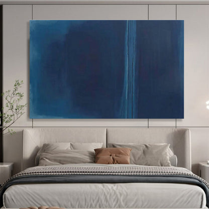 Blue Minimalist Abstract Art for Modern Home Offices DLZ2483