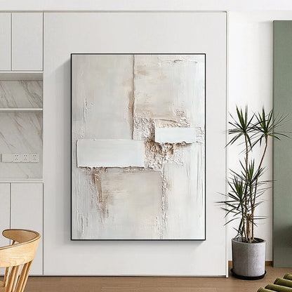 Textured White Abstract for Contemporary Art Gallery & Minimalist Spa STSC1157