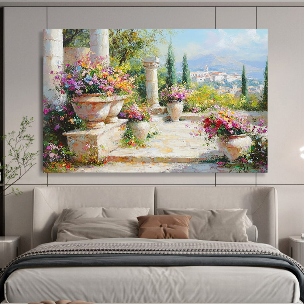 Mediterranean Garden Art for Luxury Villa Patio & Travel - Themed Lounge SC467