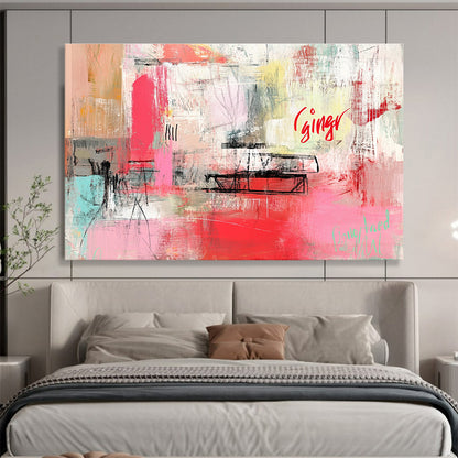 Abstract with 'Ginger' Art for Bohemian - Style Studio & Creative Café SC275