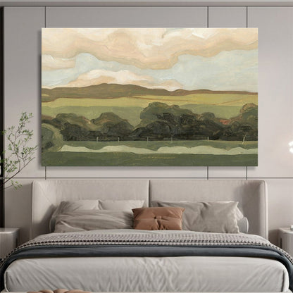 Pastoral Landscape Oil Painting for Country - Style Dining Room DLZ2809