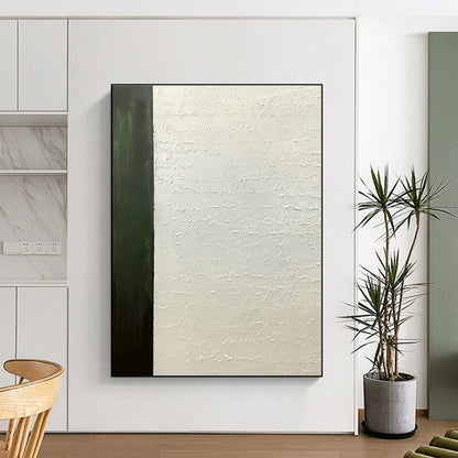 Green - White Calligraphy Relief Art for Home Library & Vintage Café DLZ1188