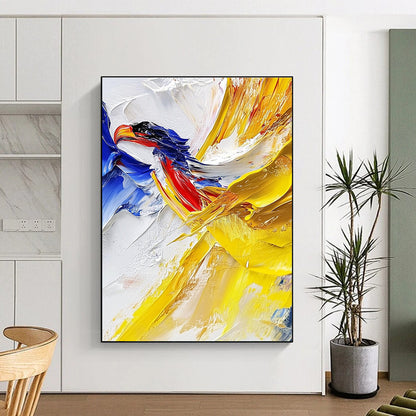 Colorful Abstract Bird for Vibrant Children’s Room & Art - Inspired Living Room STSC426