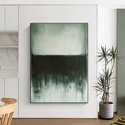 Monochromatic Black and Grey Drips for Industrial - Style Home & Contemporary Art Space STSC757