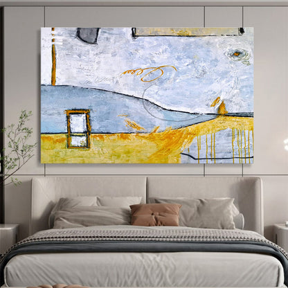 Blue - Gray Line Abstract for Coastal Law Firm Office DLZ2947