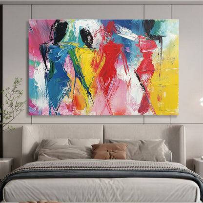 Colorful Abstract Figures Art for Fashion Boutique & Artistic Event Space SC188