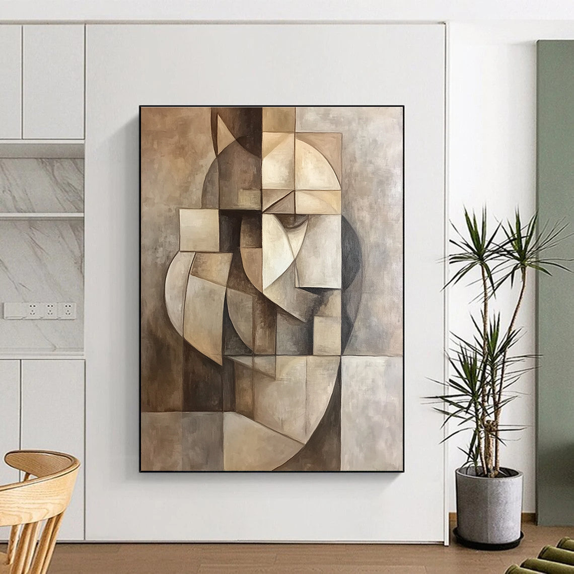 Cubist Abstract Composition for Modern Art Museum & Intellectual Study STSC859