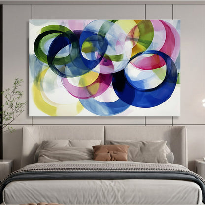 Interlocking Color Rings Art for Fashion Boutique & Art - Loving Home Office SC525