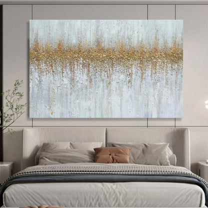 Gold - Gray Texture Abstract Art for Luxury Hotel Spa Waiting Areas DLZ2686