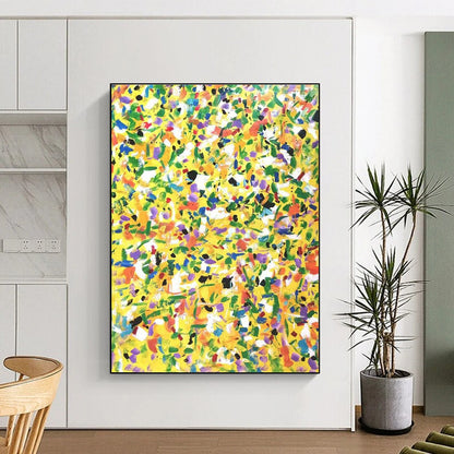 Large - Scale Abstract Colorful Splash Art for Living Room & Gallery DLZ2271