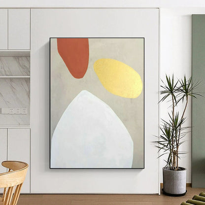Gray - Gold - Brown Geometric Art for Industrial - Style Loft & Luxury Art Lounge DLZ1893
