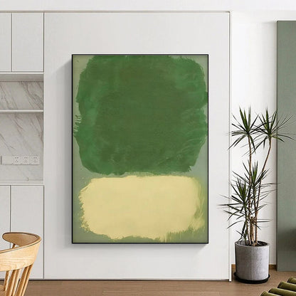 Green - Beige Minimalist Art for Eco - Friendly Home & Modern Office DLZ2343