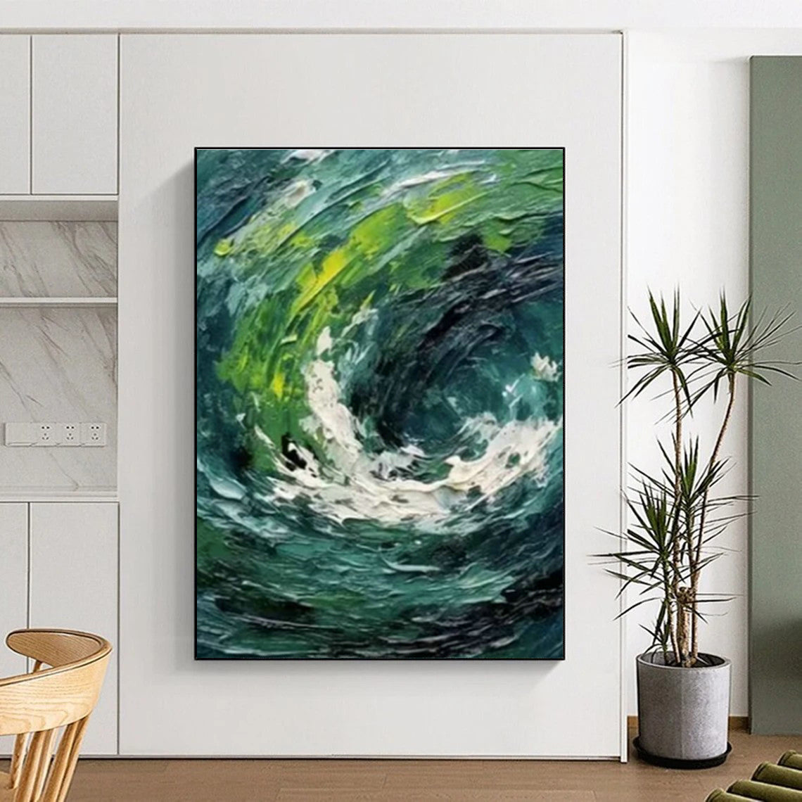 Abstract Swirl Art for Modern Art Gallery & Coastal Spa Retreat DLZ1412