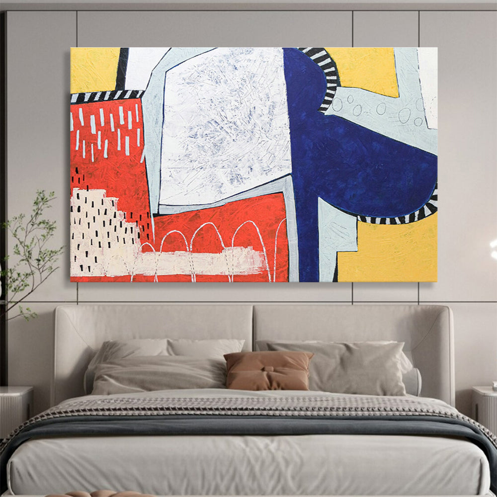 Color - Clash Geometric Abstract Art for Trendy Retail Store DLZ2928