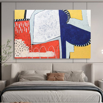 Color - Clash Geometric Abstract Art for Trendy Retail Store DLZ2928