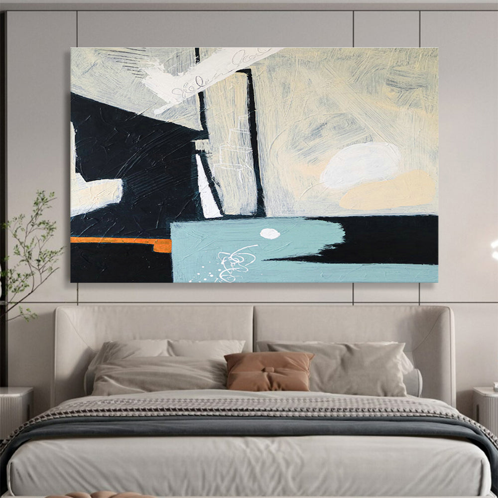 Black - White - Gray Abstract Art for Sophisticated Library DLZ2930