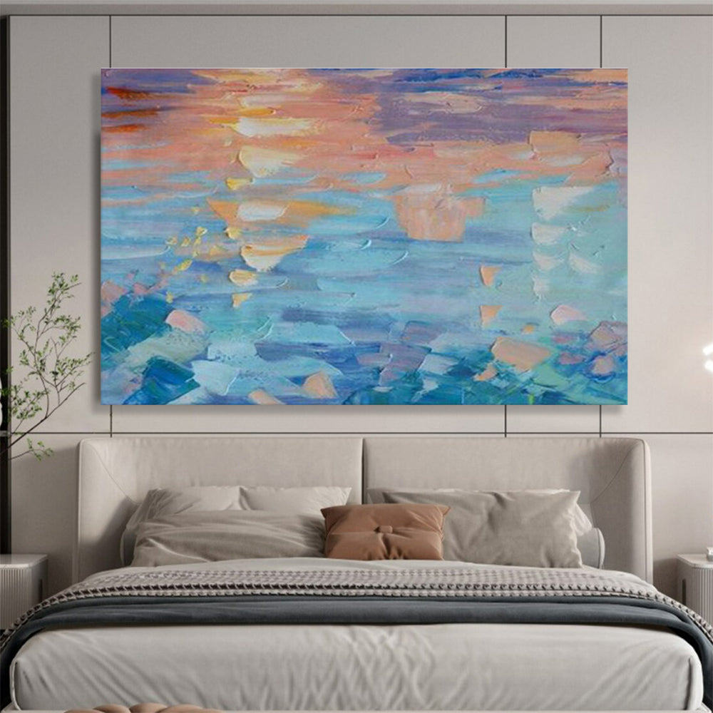Colorful Coastal Abstract Art for Beachfront Vacation Rental DLZ3046