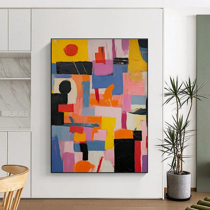 Colorful Geometric Abstract Art for Urban Loft & Fashion Design Studio DLZ1767