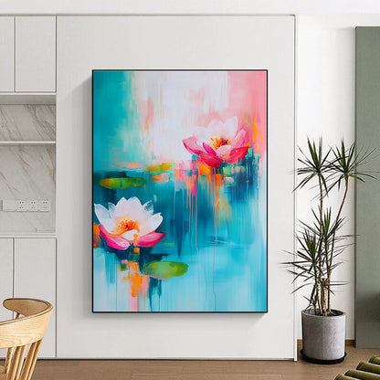 Dreamy Abstract Lotus Art for Spa & Bedroom STSC052