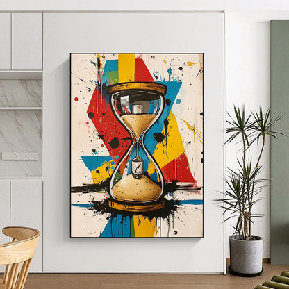 Colorful Graffiti Hourglass for Creative Studio & Trendy Bar STSC853